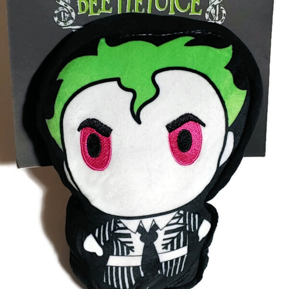 BeetleJuice Plush Doll 6" Small Stuffed Squeaker Dog Toy